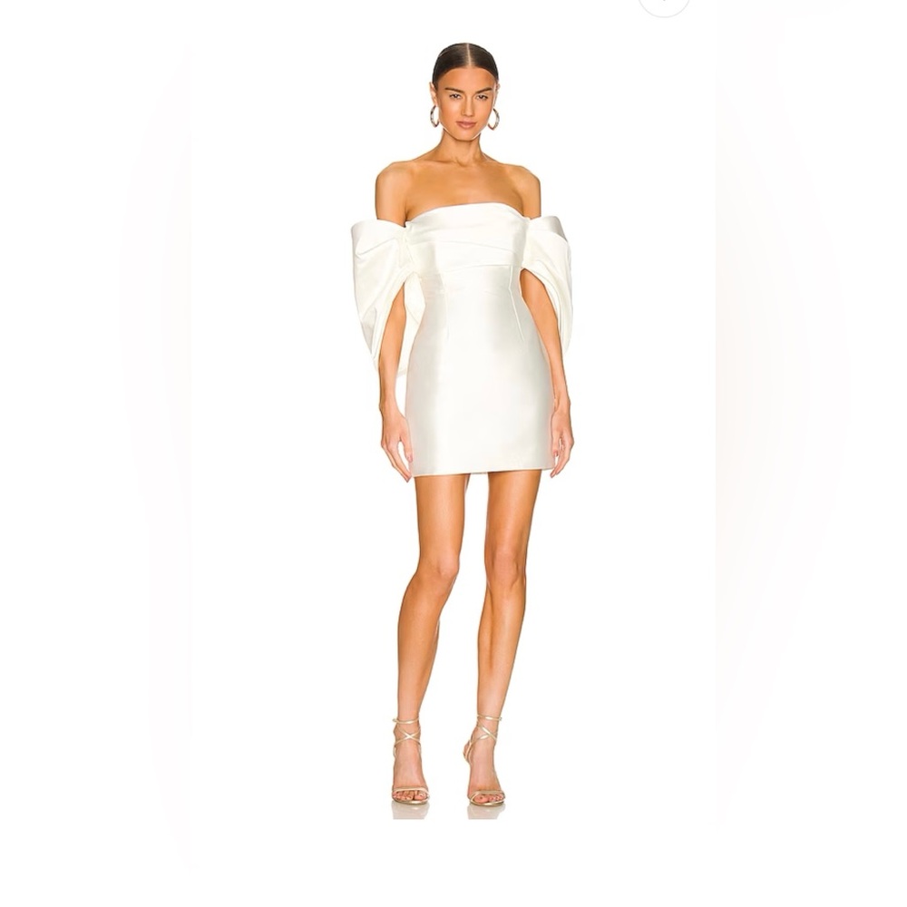 Solace London Elina Mini Dress in White